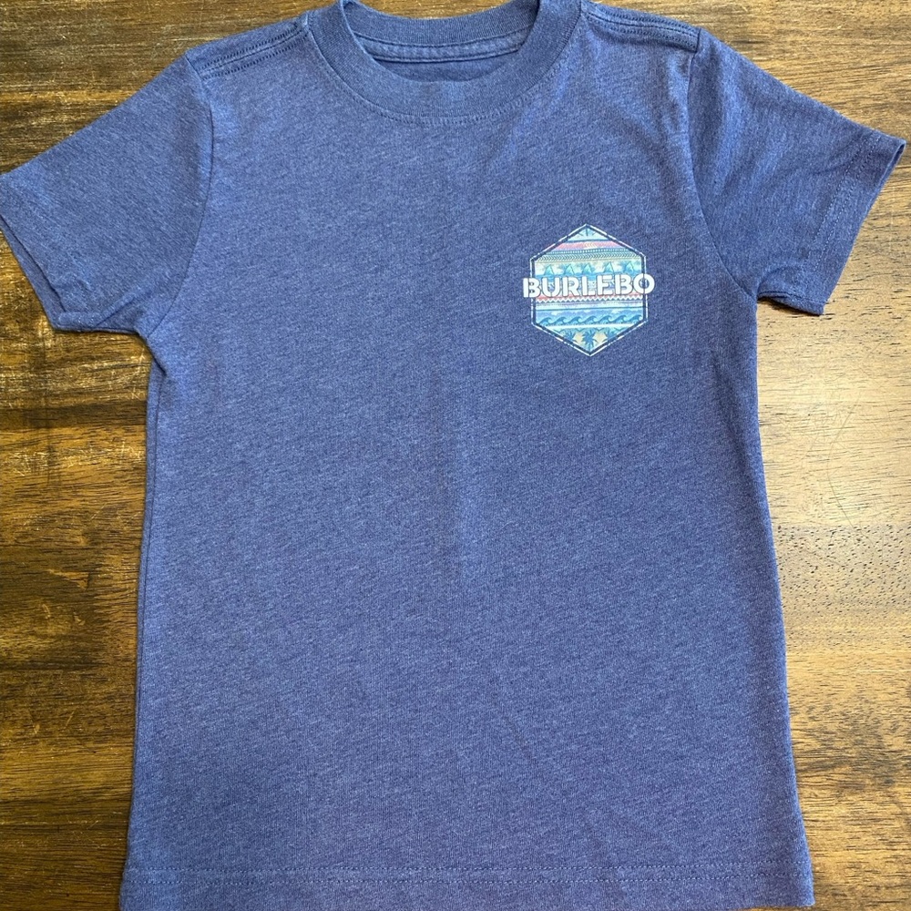 BURLEBO Kids Heather Blue Short Sleeve Tee